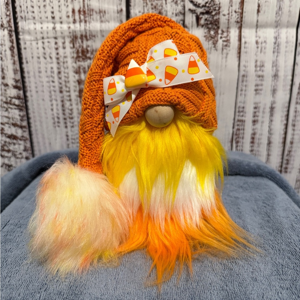 Handmade Candy Corn Gnome‎